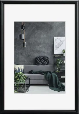 Produktbild von Hama Detroit, Einzelbilderrahmen, Aluminium, Schwarz, Matte, Tisch, 40 x 60 cm
