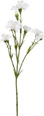 Produktbild von artplants.de Kunst Zweig Kornblume FRAVLE, weiß, 60cm - Künstlicher Kornblumenzweig