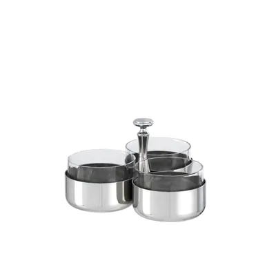 Produktbild von Sambonet S0171 Elite Gebäckschale 3tlg., Edelstahl 18/10