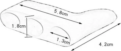 Obrázek produktu pro Silikonové nárůžky na prsty – korekce prstů – Hallux Valgus (deformace palce) – Silikonové nárůžky a ochrana prstů – Malá velikost – 1 pár – CHPN
