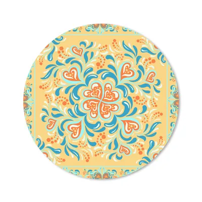 Produktbild von MuchoWow® Mauspad Mousepad Vierblättriges Kleeblatt - Herz - Rahmen - Muster 20x20 cm - Mousepads - Maus Mat - Pad - Mausunterlage - Schreibtischmatte