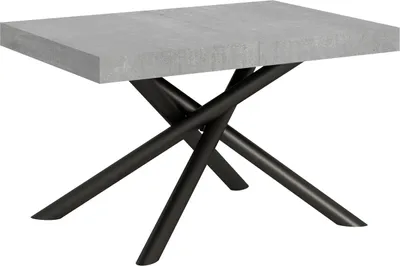 Produktbild von Ausziehbarer Tisch 90x120/224 cm Famas Cemento Anthrazit Gestell
