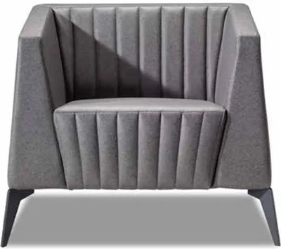 Immagine prodotto di Poltrona di design divano monoposto imbottito mobili da ufficio grigio 1 posto