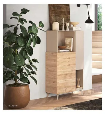 Immagine prodotto di Mobile contenitore alto Marion 81x42x154h colore cashmere e cadiz