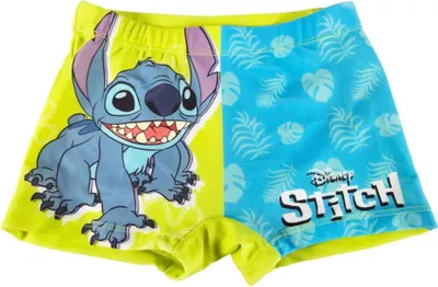 Produktbild von Disney Lilo und Stitch Kinder Jungen Badehose Badeshorts Schwimmhose – Bunt / 122/128