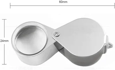 Imagen del producto de Lupa para joyeros, con aumento de 30x, de 21 mm, lupa de bolsillo para joyería y monedas