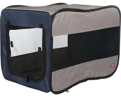Produktbild von TRIXIE Hundebox Twister - blau/grau - 45 × 45 × 64 cm