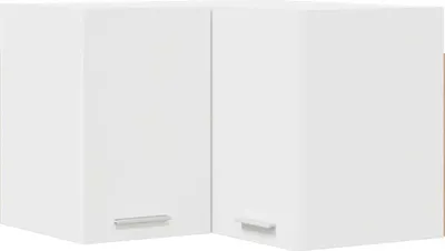 Image de vidaXL Armoire suspendue avec rangement Blanc 57 x 57 x 40 cm Matériau dérivé du bois