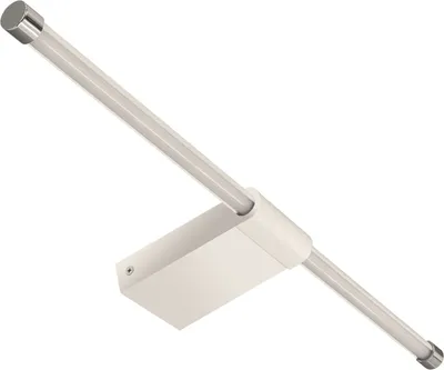 Produktbild von LED Spiegelleuchte Edelstahl IP44 50 cm breit Weiß Chrom länglich neutralweißes Licht 4100 K 730 lm Modern