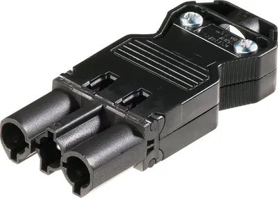 Produktbild von WIEL Gerätestecker GST18I3SS1ZR1SW schwarz mit Zugentlastung 92.932.3053.1
