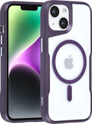 Immagine prodotto di Custodia posteriore TUNIQ per iPhone 14 - Silicone Magsafe - Viola