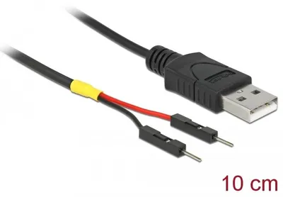 Produktbild von DeLOCK 85400, 0,1 m, USB A, Schwarz