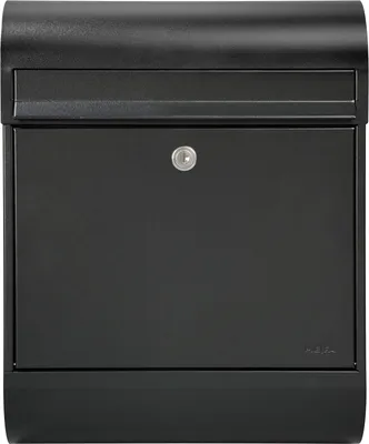 Produktbild von MEFA Briefkasten Ruby 866 mit Zeitungsrolle Farbe schwarz mit Sicherheitsschloss