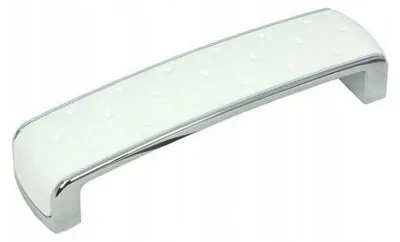 Produktbild von Domino U9251-128 Klassischer Möbelgriff Weiß-Chrom