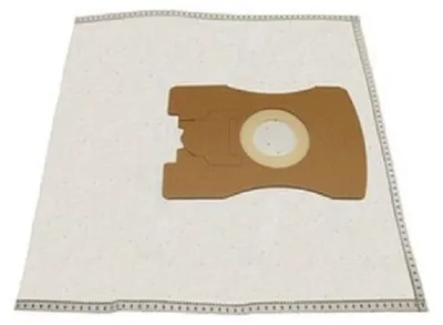 A vacuum cleaner bag is shown flat on a white background.