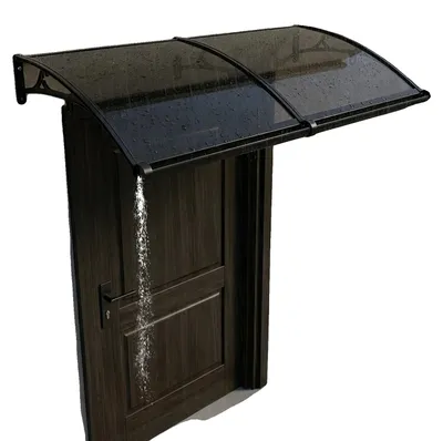 Productafbeelding van Boogvormige regenafvoer, aluminiumlegering, UV- en waterdicht, zwart