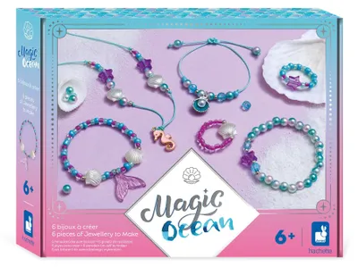 Produktbild von Janod - 6 Schmuckstücke zum Erstellen - Thema Meerjungfrauen - Magic Ocean - Kre