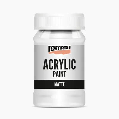 Obrázok produktu pre PENTART akrylová farba matná, 100 ml, biela