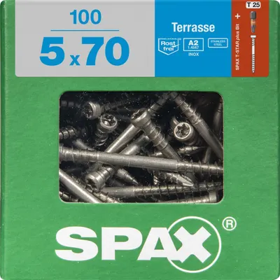 Produktbild von Spax Terrassenschrauben 5.0 x 70 mm TX 25 - 100 Stk.