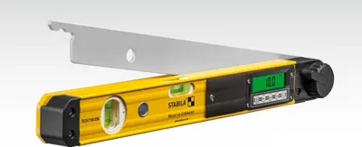 Produktbild von STABILA Elektronischer Winkelmesser TECH 700 DA, 45 cm, 1 Digital-Display, Messbereich: 0° – 270°, Anzeige-Modus: Grad, 1 Horizontal-Libelle, 1 Vertikal-Libelle, Schutzklasse IP 54, Tasche