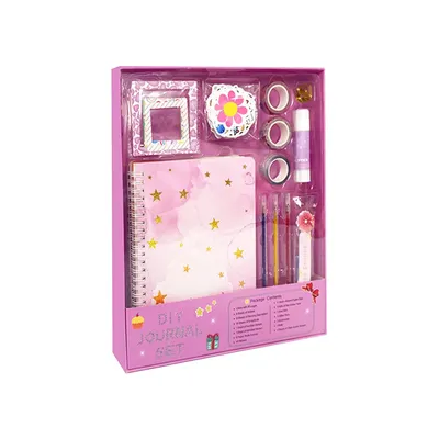 Produktbild von DIY-Tagebuch-Set für Mädchen, DIY-Tagebuch-Set,Scrapbook- und Tagebuch-Zubehör-Set,Tagebuch-Kunst-Bastel-Set,ideale Geschenke für 8+ jährige Mädchen