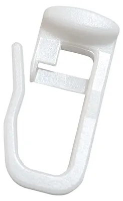 Faltgleiter für Vorhangschienen, 11x9 mm, Kunststoff, weiß, 200 St.