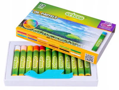 Produktbild von Cricco Ölpastelle Zeichenset 12 Farben für Kunst