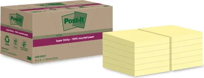 Obrázek produktu pro Post-it® 622 RSS12CY Post-it® Super Sticky Recycling Notes extra silné žluté 12 bloků