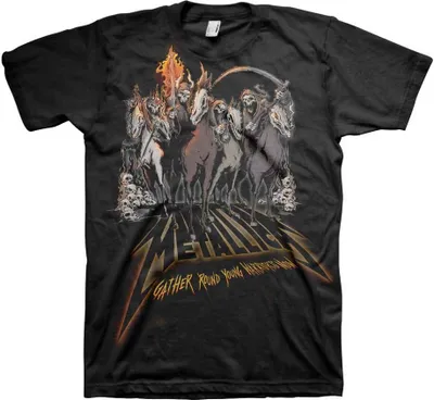 Produktbild von Metallica - 40th Anniversary Horsemen Uni Small T-Shirt - Schwarz
