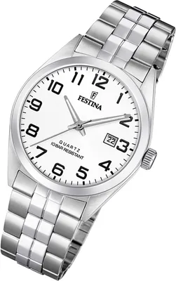 Produktbild von Festina Herren Uhr Klassik F20437/1 Edelstahl Armband-Uhr silber UF20437/1