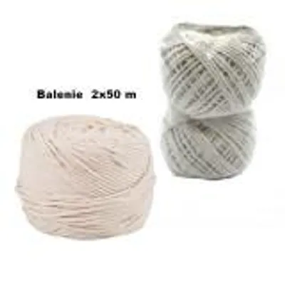 Obrázek produktu pro Bavlněný provázek 100 m, 2 x 50 m