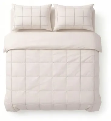 Zdjęcie produktu dla Sleeptime Check Pintuck Beżowy 200 x 200/220 cm