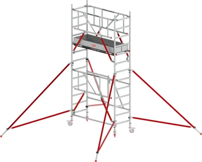 Produktbild von Altrex Klappgerüst RS Tower 54 Aluminium Fiber-Deck Plattform 0,75x1,85m mit Safe-Quick 4,8m AH