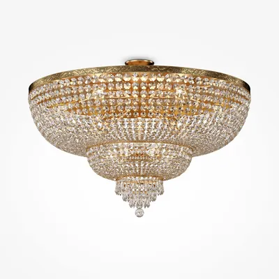Produktbild von Maytoni Moderne Kronleuchter Palace 18xE27 excl. in Gold aus Metall  60 W für Küche, Schlafzimmer, Wohnzimmer, Esszimmer, Lobby