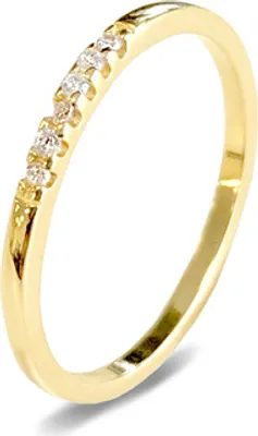 Produktbild von Neu Bling 9NB-0286 52 Silber Damenring mit Zirkoniasteinen - Silber - 6 Zirkoniasteine - Größe 52 - Goldfarben