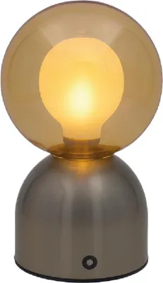 Image de Luxe - Lampe à poser - Lina - Argent - H20 x Ø12