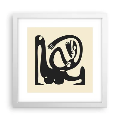 Produktbild von Gerahmtes Poster - Weißer Rahmen - Surreal Charakter Kontrast - 30x30 cm - Wand Bild - Wanddeko - Wandbilder - Kunstposter - Wandposter - Bilderrahmen - Bilder - Kunstdruck - P2WAC30x30-4615