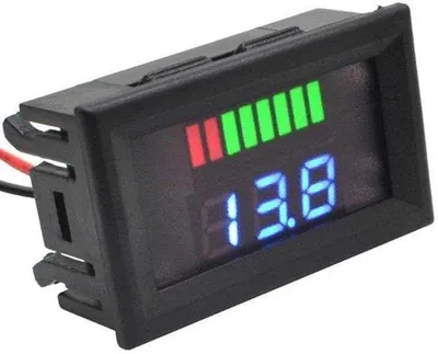Immagine prodotto di Misuratore di tensione automatico per auto e motori, 72V, con indicatore LED della batteria