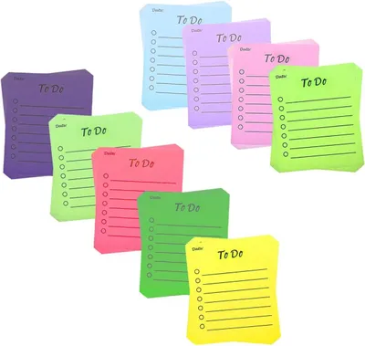 Produktbild von Haftnotizen selbstklebend, 9 Farben, 10 x 70 mm, für Schule und Büro
