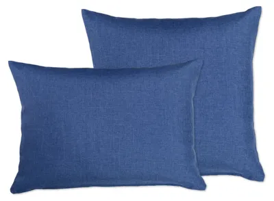 Produktbild von Beautex Kissenhüllen Leinen Optik, Kissen Kissenbezug Sofakissen,Dunkelblau,40x40cm