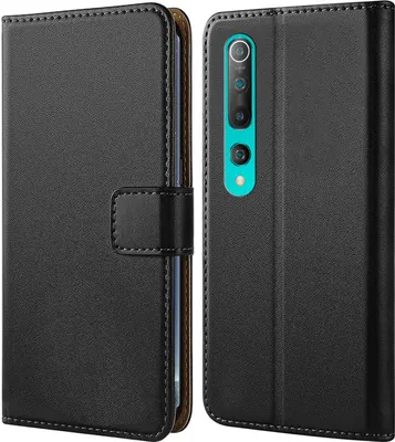 Produktbild von Handy Tasche für Xiaomi Mi 10/Mi 10 Pro Schutzhülle Bookstyle Etui Klapphülle Wallet Flip Cover Case Schwarz