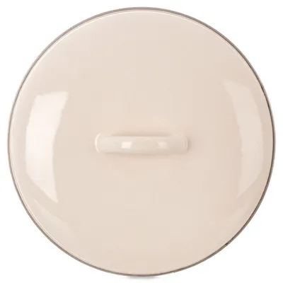 Obrázek produktu pro 22 cm smaltovaná poklice na hrnec s uchem
