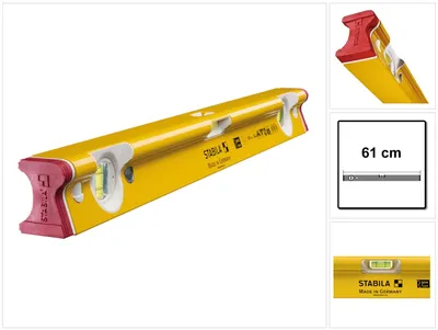Zdjęcie produktu dla Stabila Type R 300 18371 Alu spirit level 61 cm 0.5 mm/m