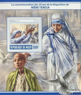 Produktbild von Briefmarken Niger 2017 Mi Block 721 (kompl. Ausg.) postfrisch Mutter Teresa