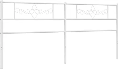 Produktbild von vidaXL Ersatz-Kopfteil Metall Weiß 180 cm