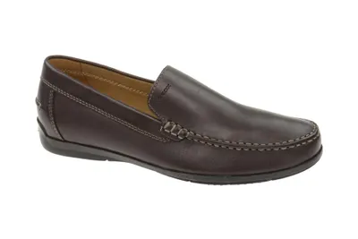 Produktbild von Geox SIRON Herrenschuhe - bequeme Slipper - Halbschuhe braun Elegant NEU