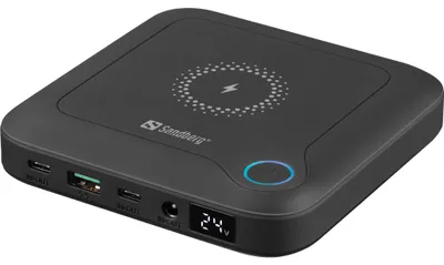Image de Sandberg 421-46, 25 000 mAh, lithium-ion (Li-Ion), recharge sans fil, noir