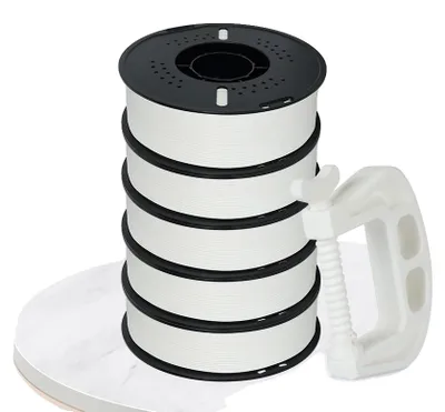 Obrázok produktu pre 3D tlačový materiál, TPU – flexibilita, ABS – trvanlivosť, 5 kg bieleho ABS
