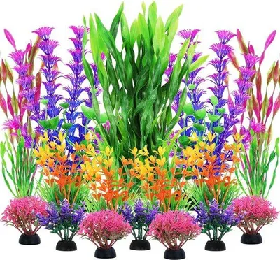 Produktbild von Famanu Kunstpflanzen Set 20 Stück - Aquarium- und Terrariumdekoration