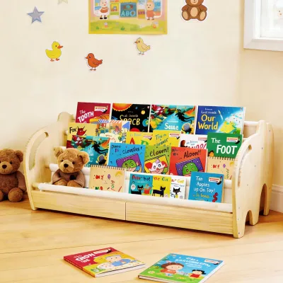 Kinder-Bücherregal aus Holz, 74x40x32 cm, Olifantendesign